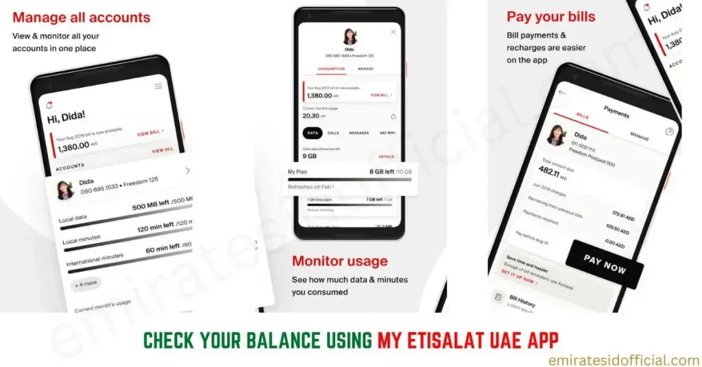 Check Your Balance Using My Etisalat UAE App