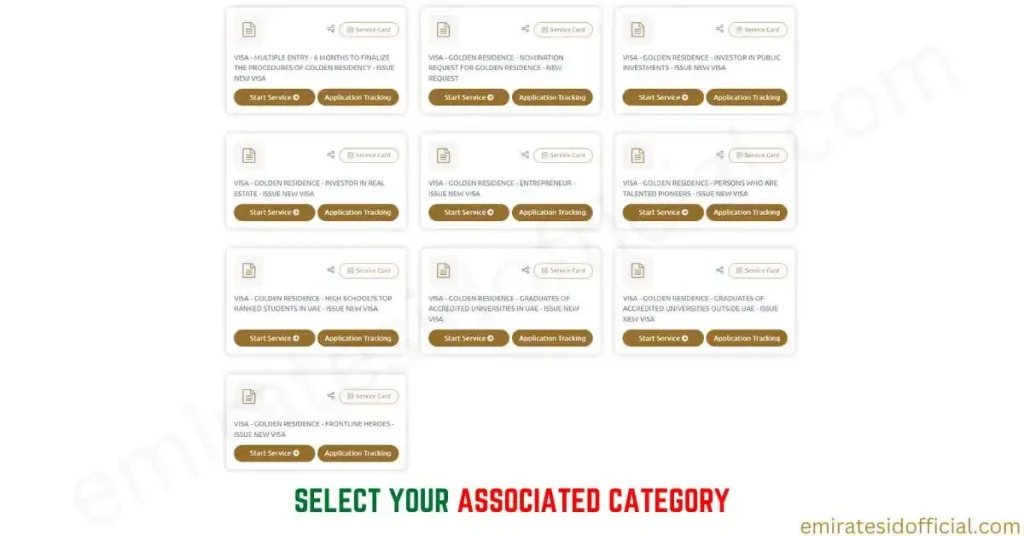 Select Your Associated Category