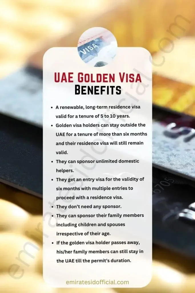 UAE Golden Visa Benefits
