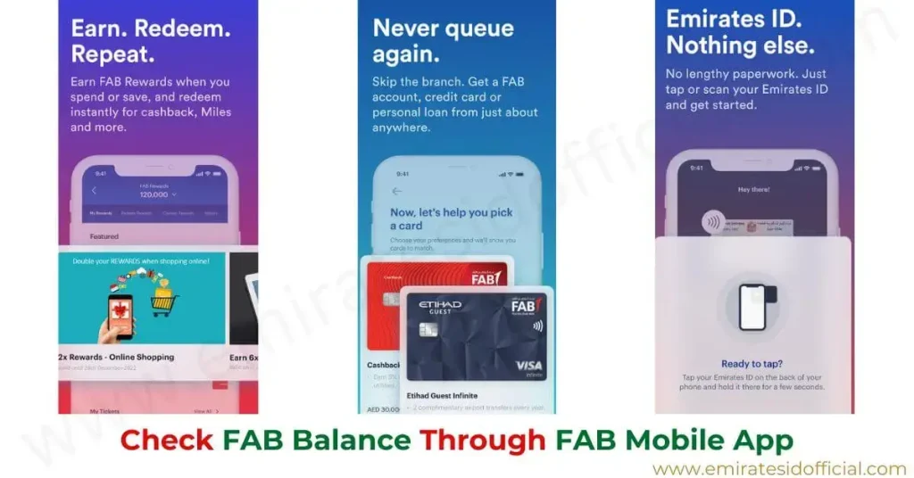 Check FAB Balance Through FAB Mobile App